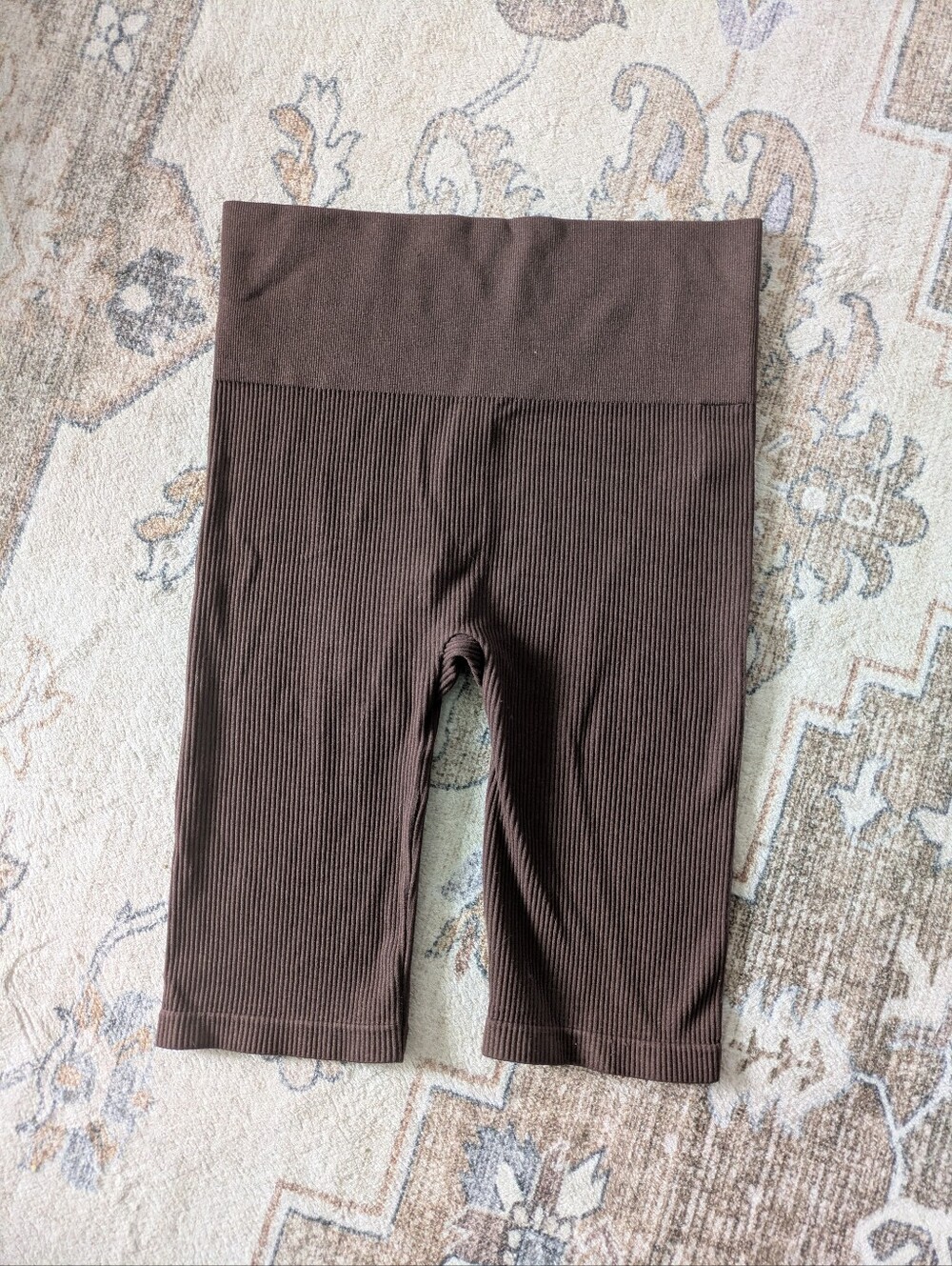 Stradivarius Ribbed Seamless Biker Shorts